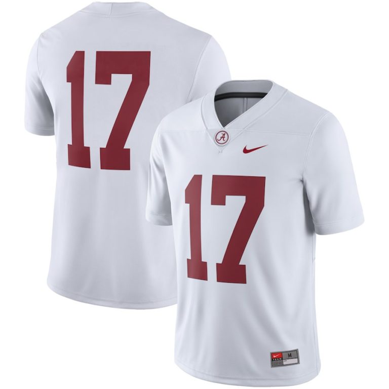 Alabama Crimson Tide Nike 2018 Game Football Jersey White NFL WR